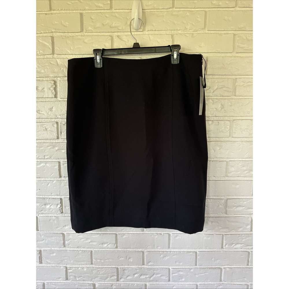 NWT Jones New York Womens Size 16 Black Skirt 90s Office Wear